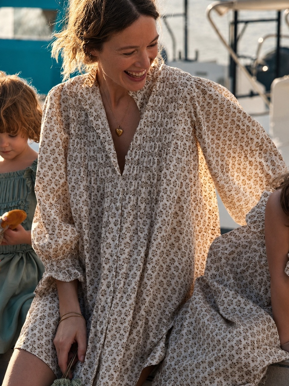 DÔEN Dulcie Dress in Spring Elderberry Floral Organic Cotton | XL - Picture 3 of 16